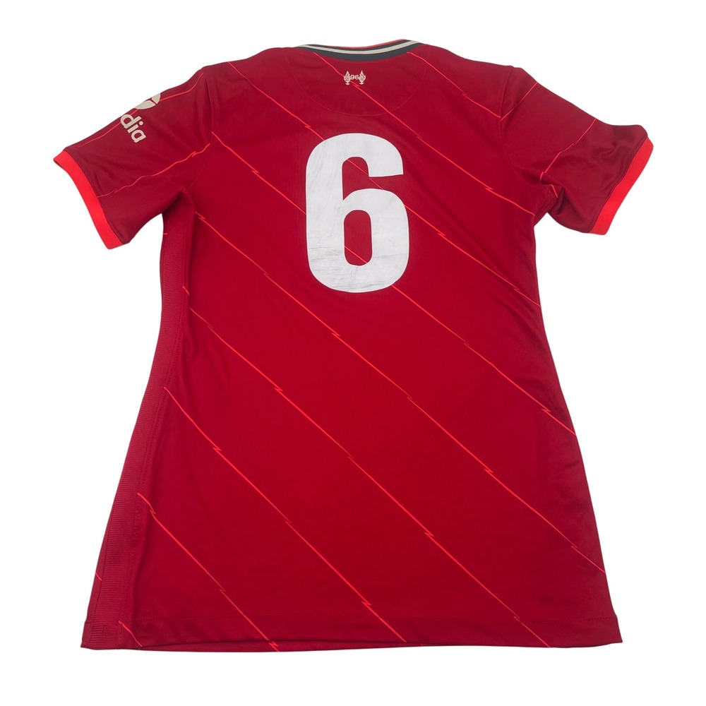 Nike Liverpool FC Mens Size M Soccer Jersey Short Sleeve Dri FIT Red Number 6 - Picture 3 of 8